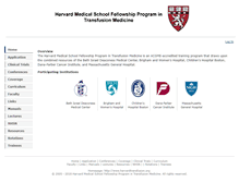 Tablet Screenshot of harvardtransfusion.org
